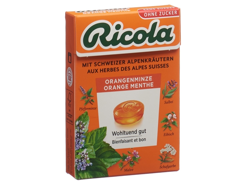RICOLA Orangen-Minze Bonb oZ m Stevia Box 50 g