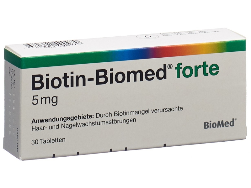 BIOTIN Biomed forte Tabl 5 mg 30 Stk
