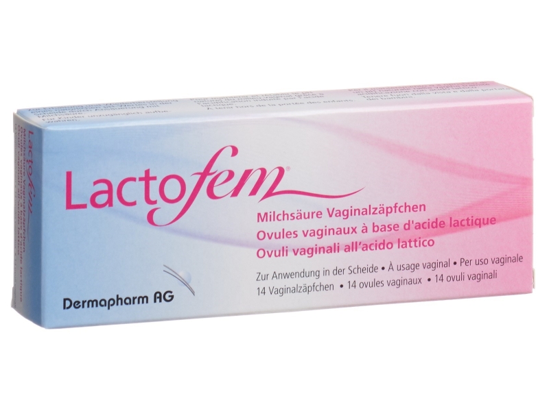 LACTOFEM ovules vaginaux acide lactique 14 pièces