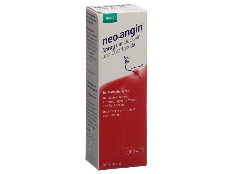 NEO-ANGIN Spray mit Lidocain und Chlorhexidin 50 ml