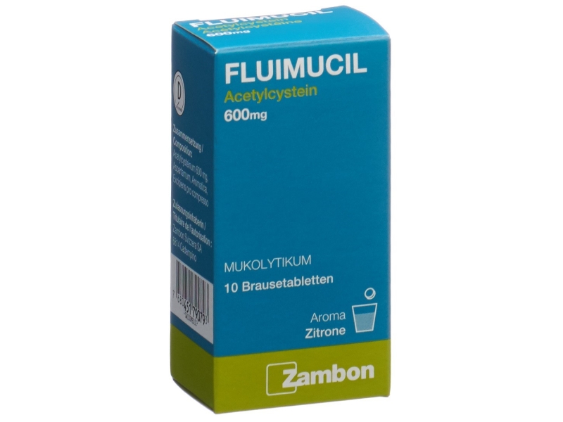 FLUIMUCIL Compresse effervescenti 600 mg adulti limone 10 pezzi