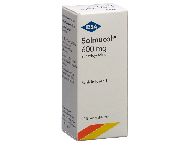 SOLMUCOL compresse effervescenti 600 mg 10 pezzi