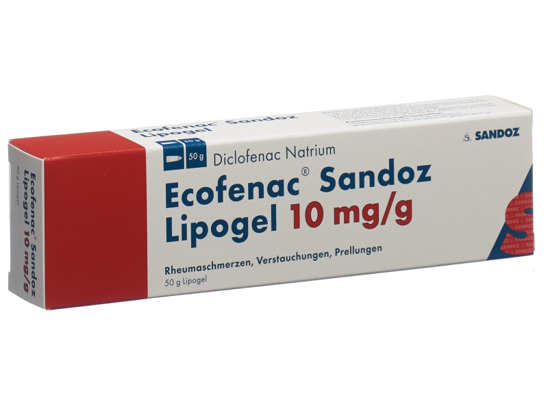ECOFENAC Sandoz lipogel 1 % tube 50 g