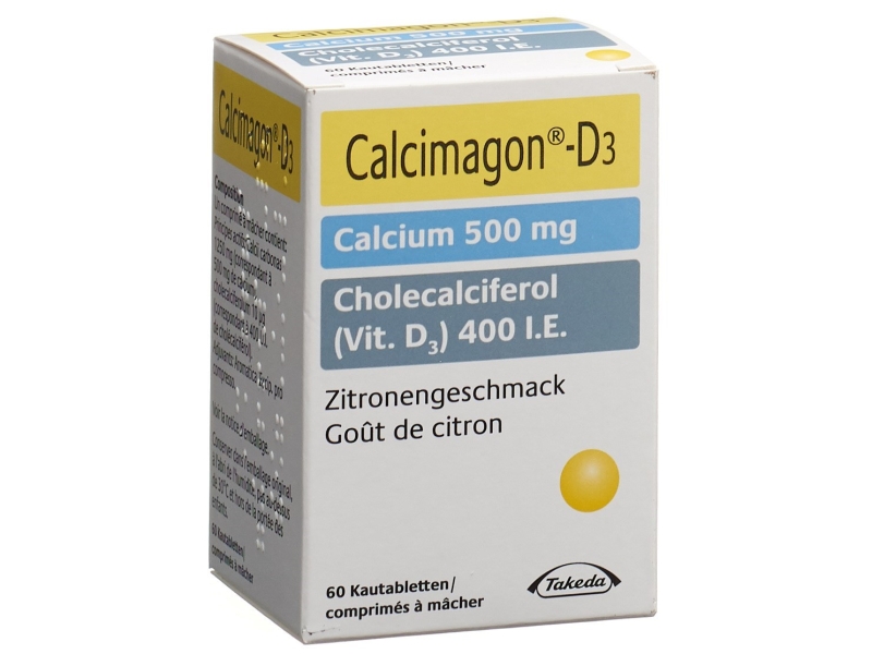 CALCIMAGON D3 Kautabl Zitrone Ds 60 Stk