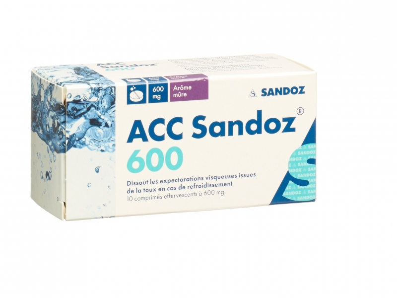 ACC Sandoz® compresse effervescenti 600 mg Aroma Mora 10 pezzi