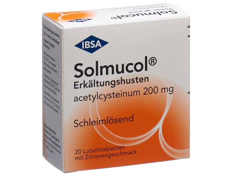 SOLMUCOL Erkältungshusten Lutschtabl 200 mg 20 Stk