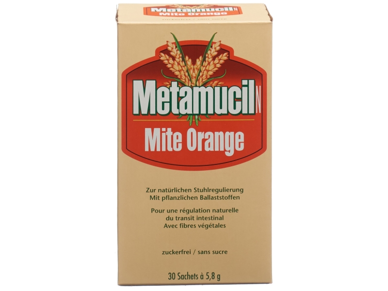METAMUCIL N Mite poudre 5.8 g orange 30 sachets 5.8 g