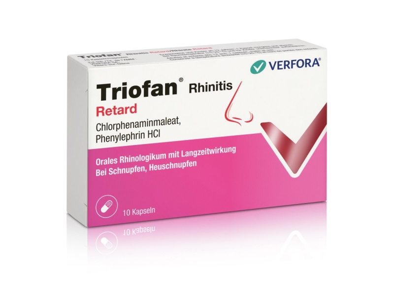 TRIOFAN Rhinite retard capsules 10 pièces