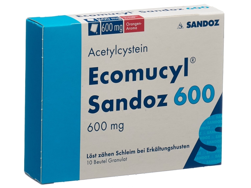 ECOMUCYL Sandoz Gran 600 mg Btl 10 Stk