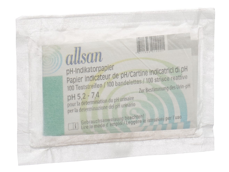 ALLSAN Indikatorpapier pH 5.2-7.4 100 Stk
